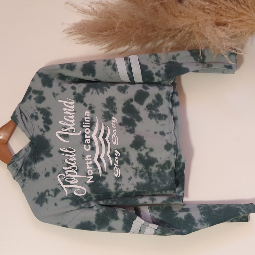 Beachy Tie Dye Cropped Sweatshirt 🏖️